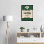 Throwing a Spanner in the Works – British Penguin Book Parody Framed Print - Randello