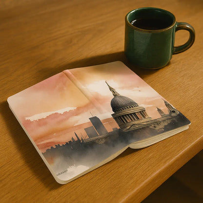 A5 Hardback Journal – St Paul’s at Dawn, British Inspired Lulu