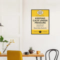 Keeping Calm Under Pressure – British Parody Print | Randello