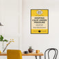 Keeping Calm Under Pressure – British Parody Print | Randello