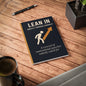 Lean In A5 Notebook with satirical corporate humor cover – spoof journal about burnout and unwanted motivational speeches