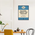 Talking About the Weather – British Penguin Book Parody Framed Print - Randello