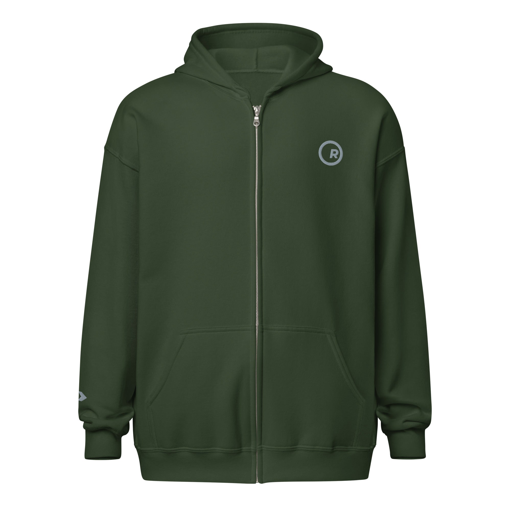 Embroidered Fleece Zip hoodie - Randello